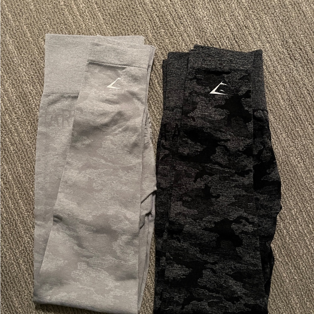 Gymshark OG Camo Legging Bundle - lilac grey and black